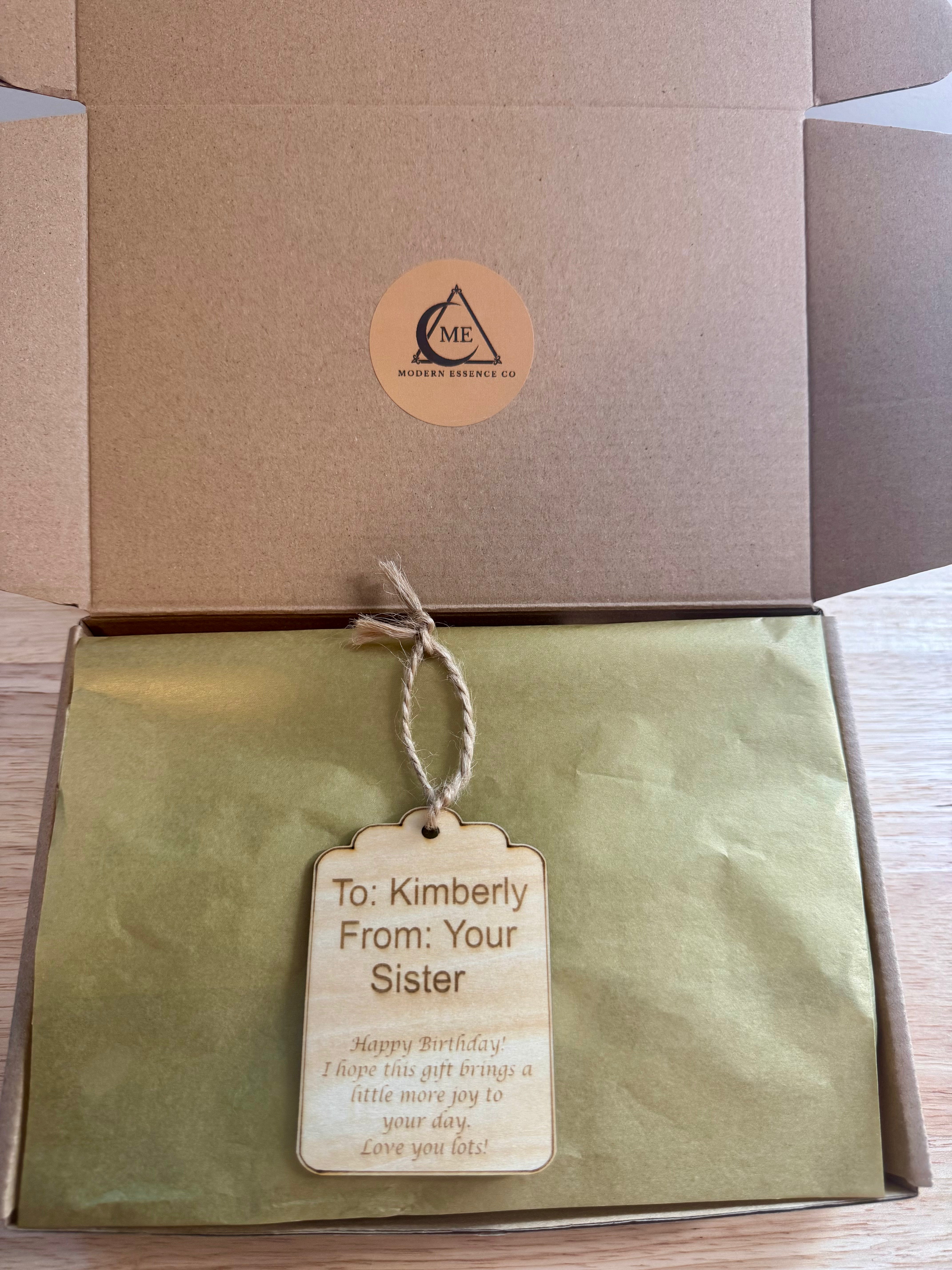 Personalized Engraved Wooden Gift Tag