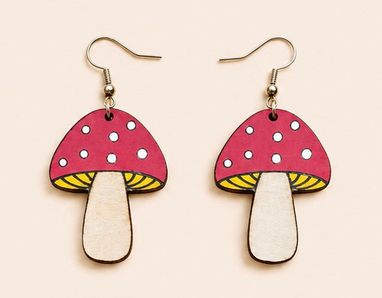 Mushroom Earrings 🍄