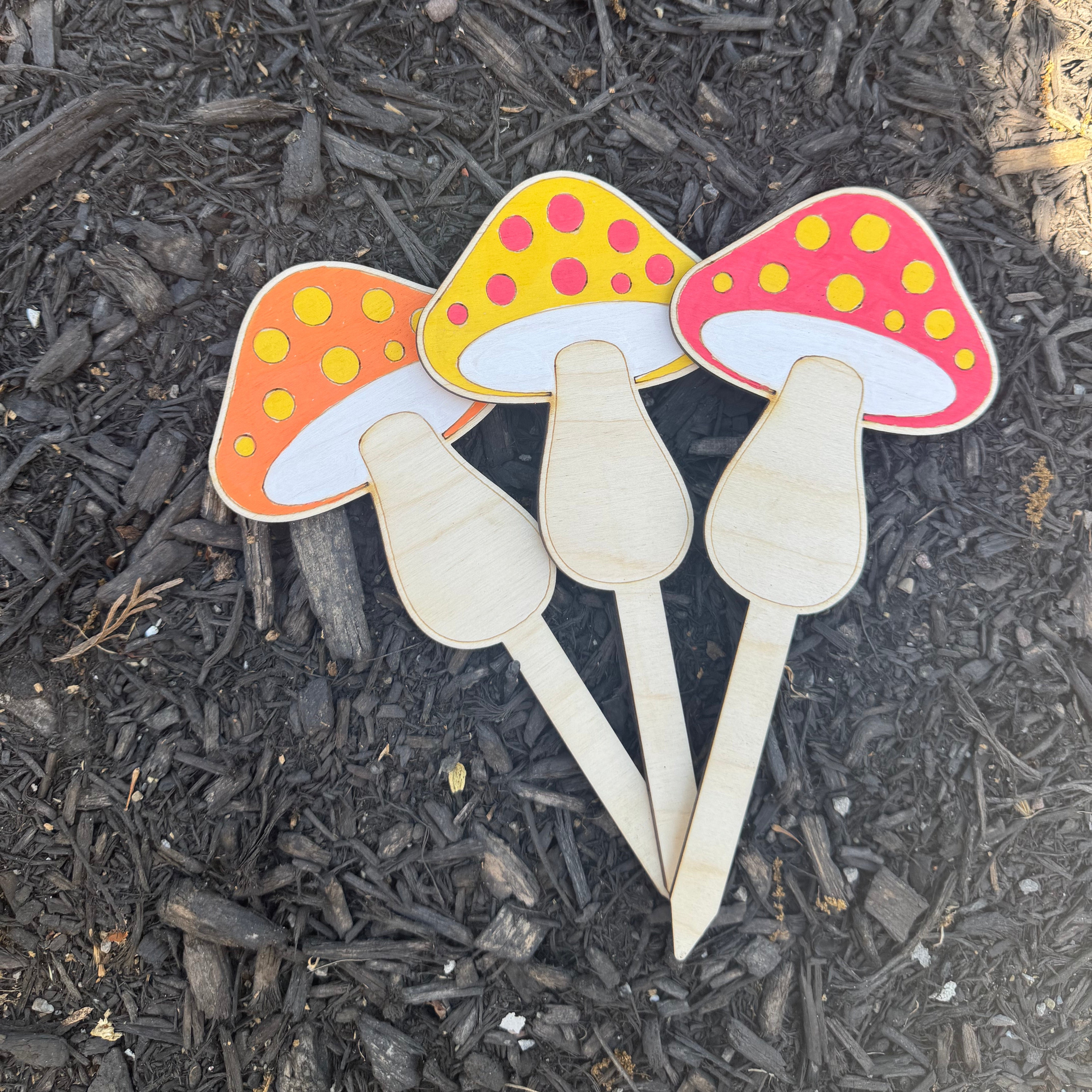 Mushroom Plant Stake 🍄