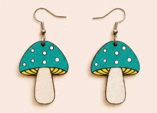 Mushroom Earrings 🍄