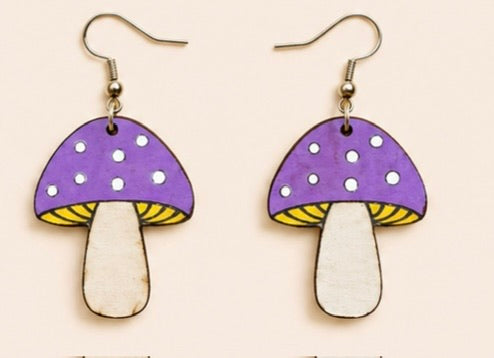 Mushroom Earrings 🍄