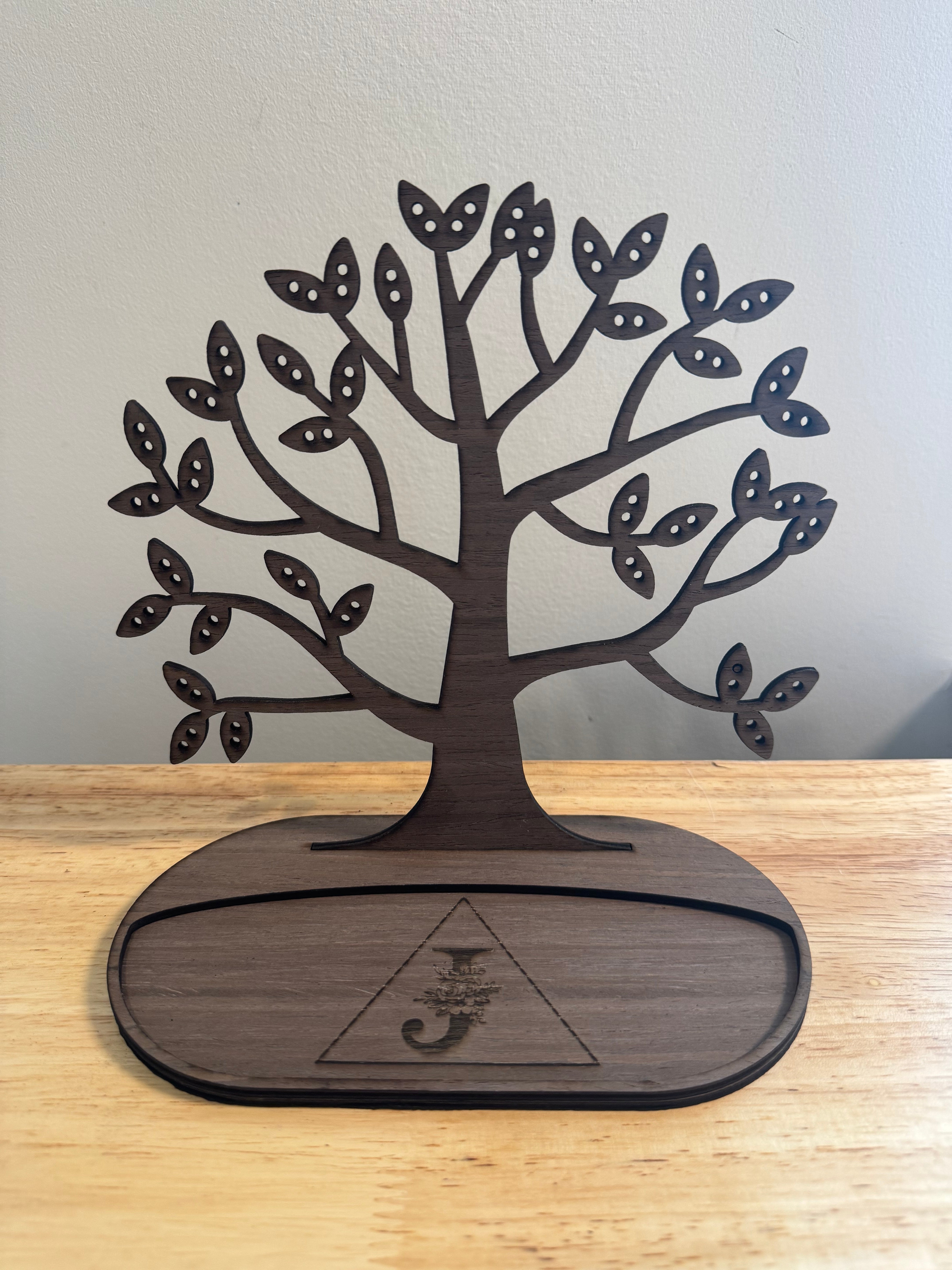 Custom Initial Jewelry Organizer