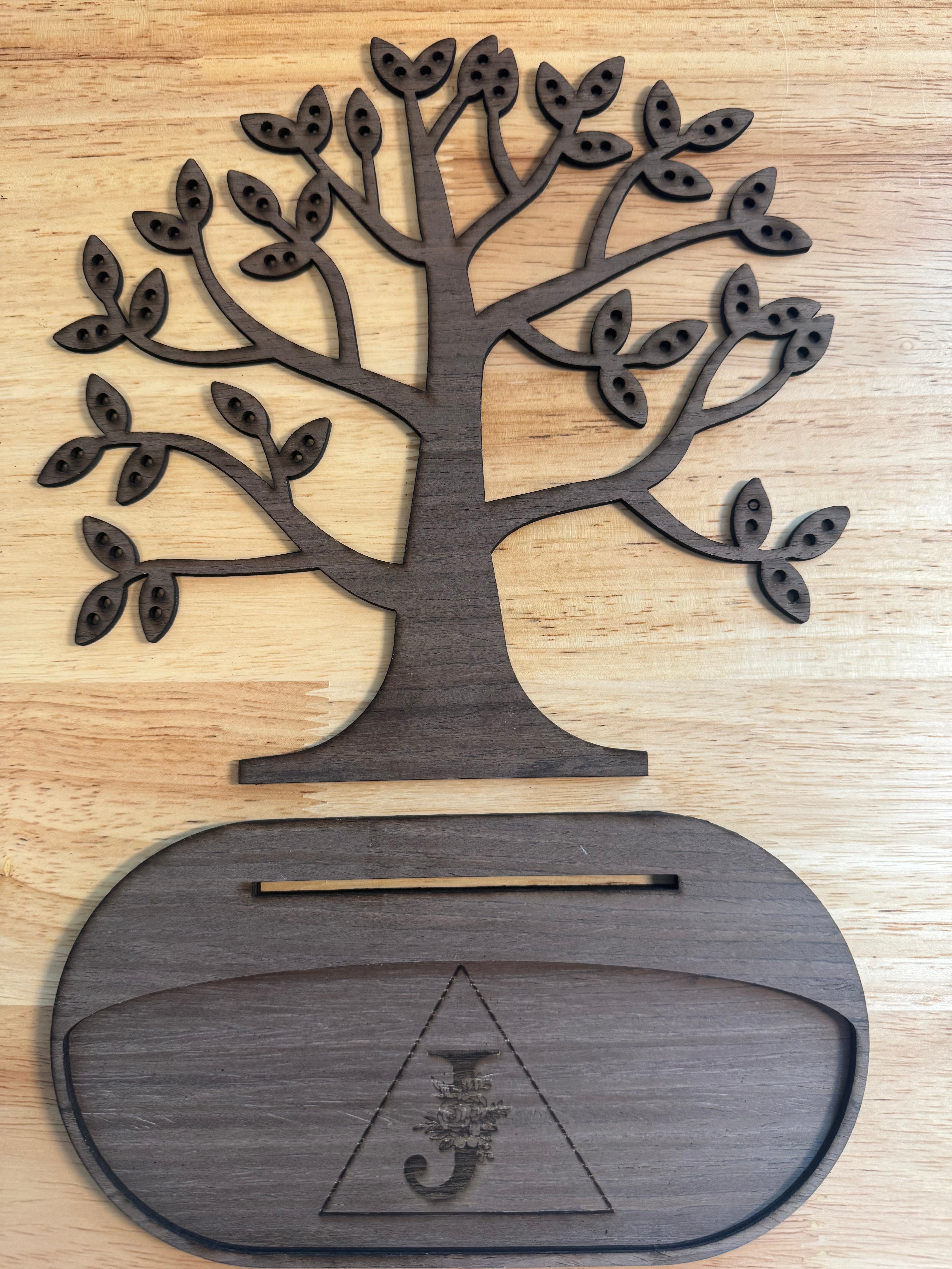 Custom Initial Jewelry Organizer