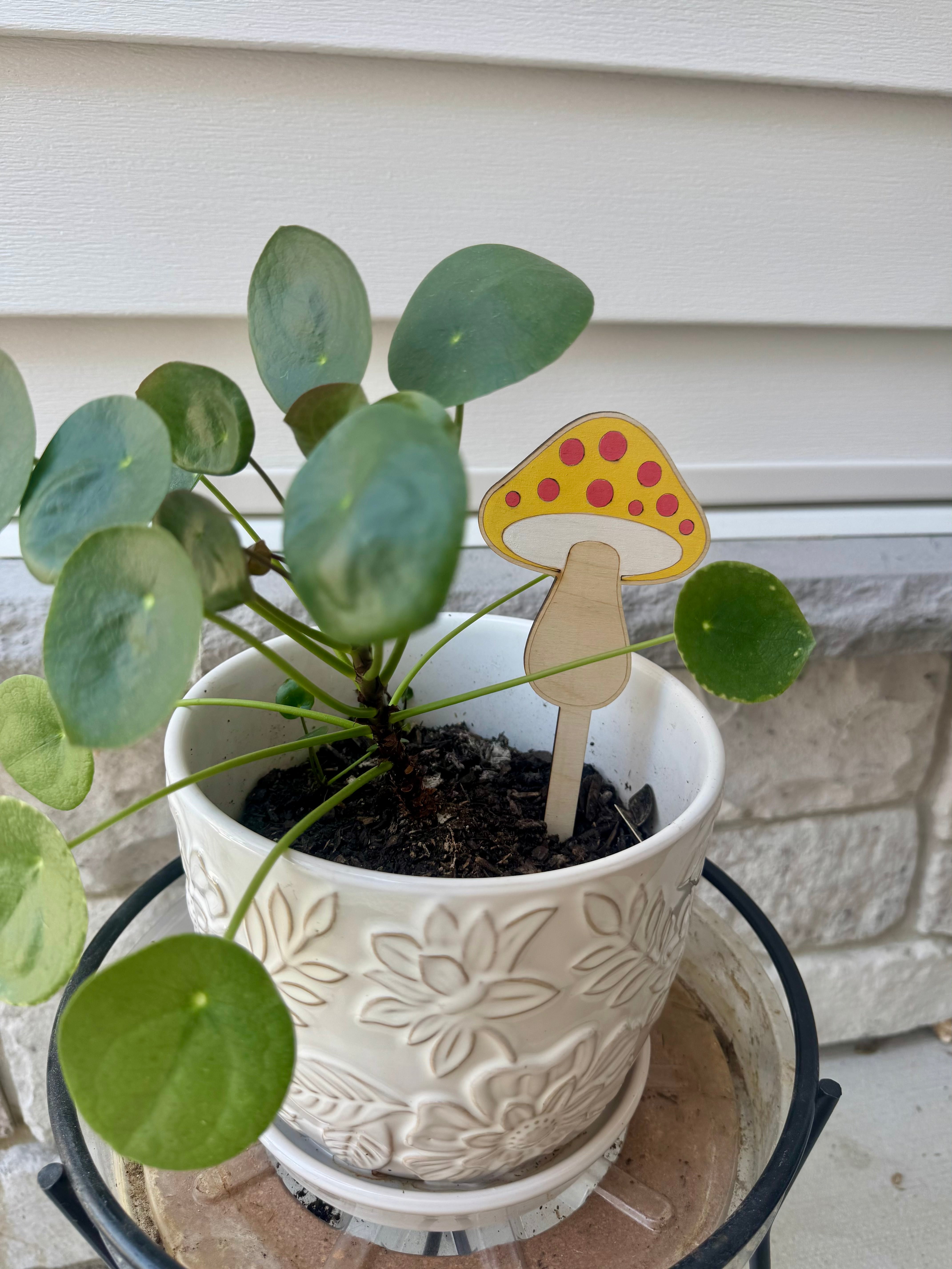 Mushroom Plant Stake 🍄