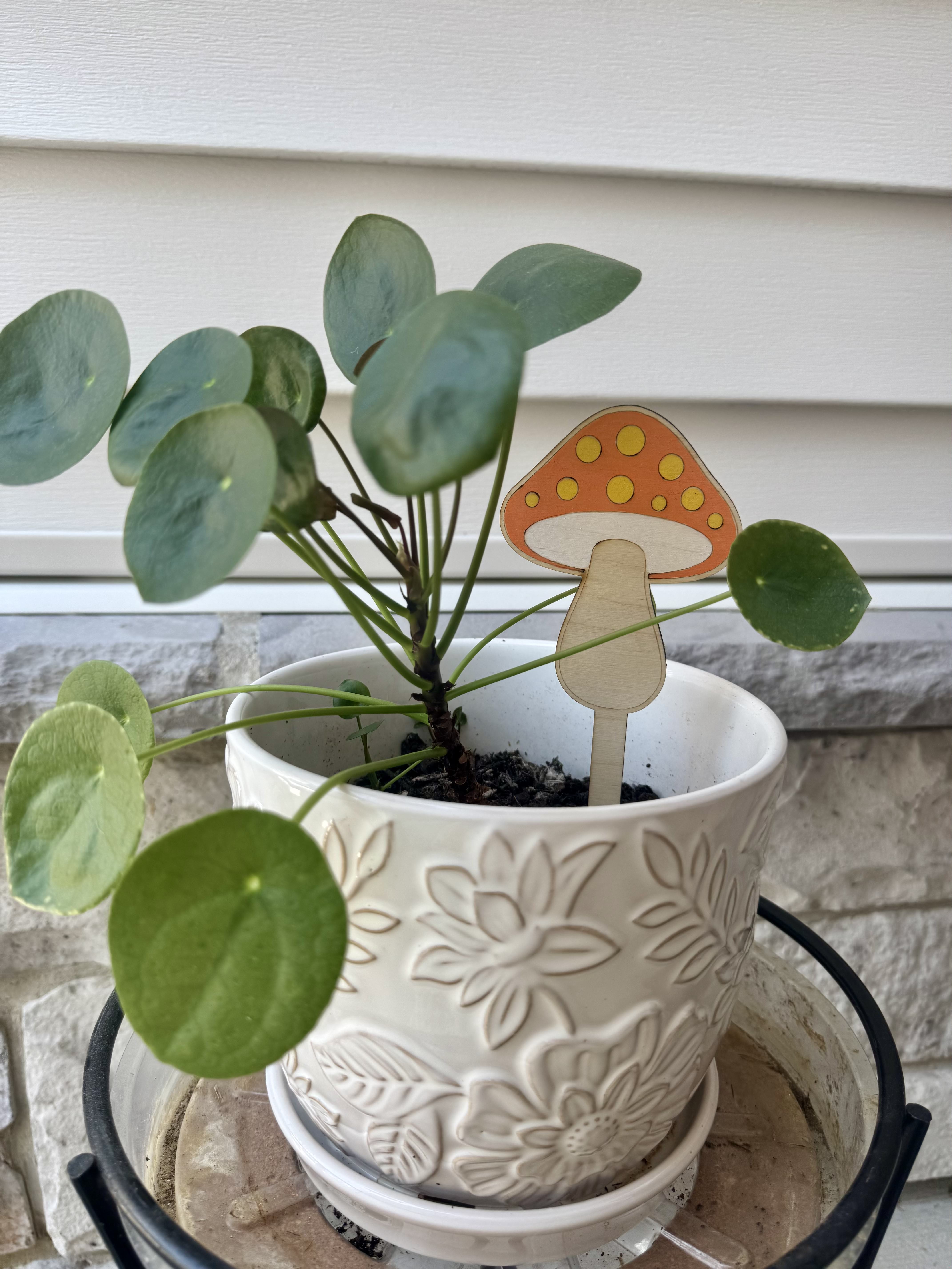 Mushroom Plant Stake 🍄