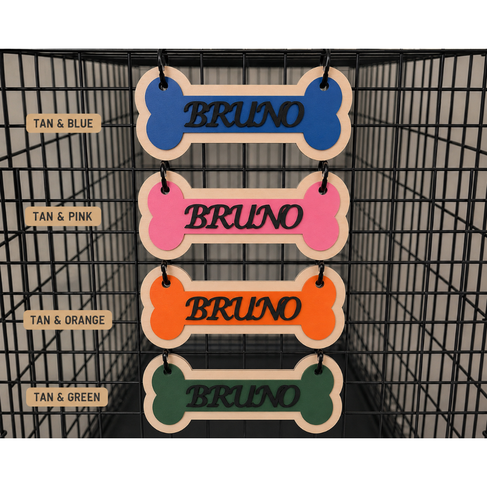 Custom Dog Crate Tag
